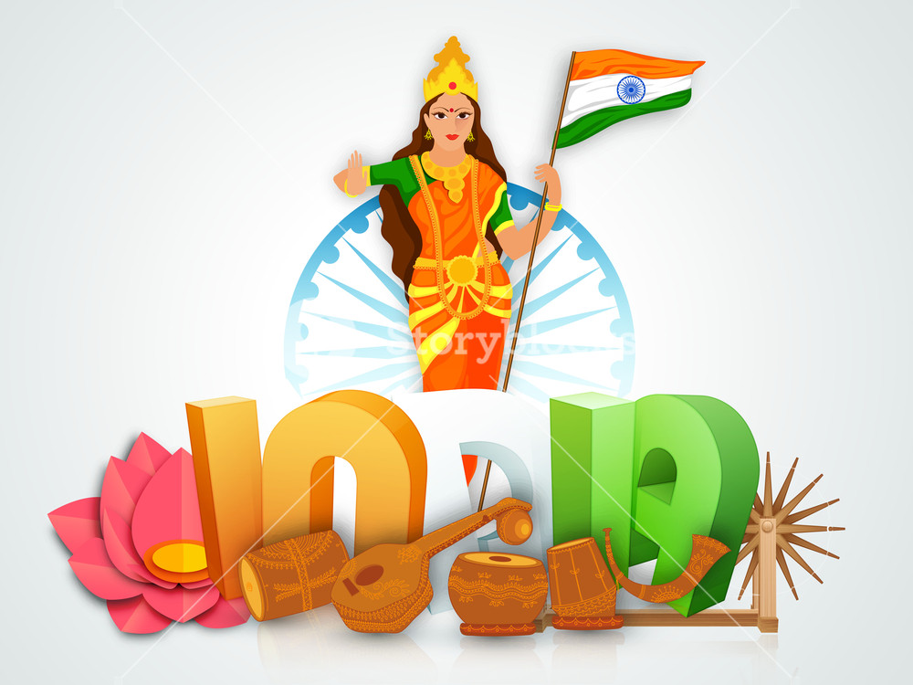 graphicstock-3d-tricolour-text-india-with-illustration-of-bharat-mata-mother-india-holding-indian-national-flag-for-happy-republic-day-celebration_BJm9aci6x_SB_PM